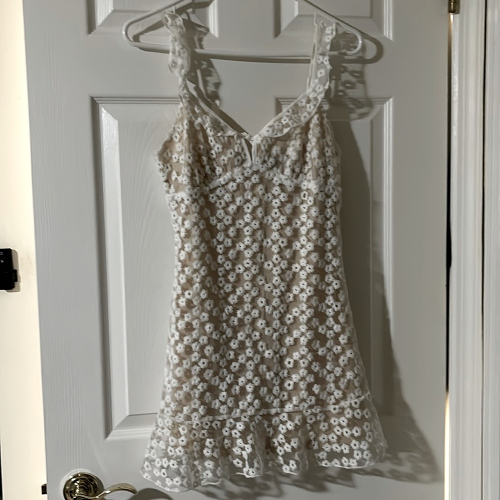 Floral white dress